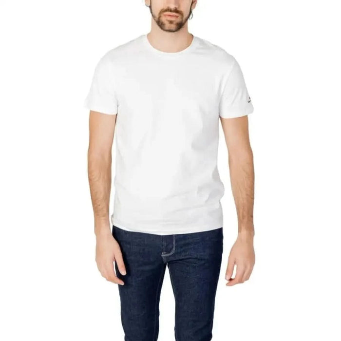 Peuterey Men T-Shirt - Man in White Peuterey Shirt