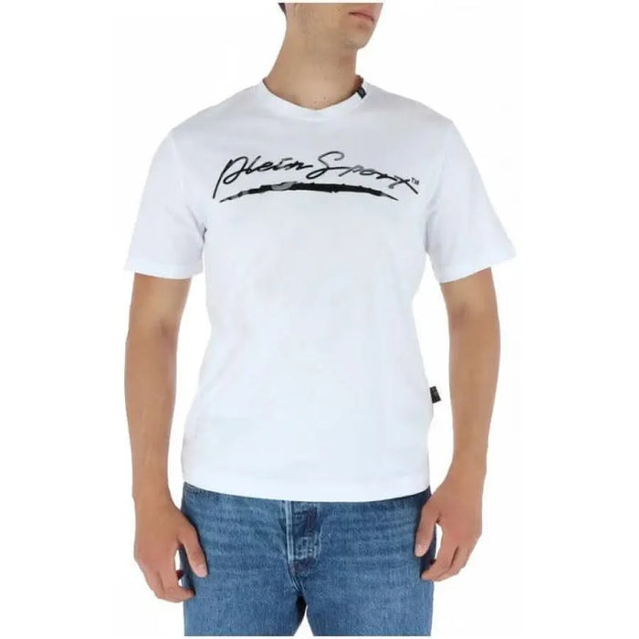 Plein Sport - Men T-Shirt - white / S - Clothing T-shirts