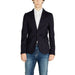 Navy blue Antony Morato blazer styled with blue jeans and a white dress shirt