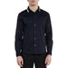 Navy blue button-up dress shirt with white collar detail from Armani Exchange Men Shirt