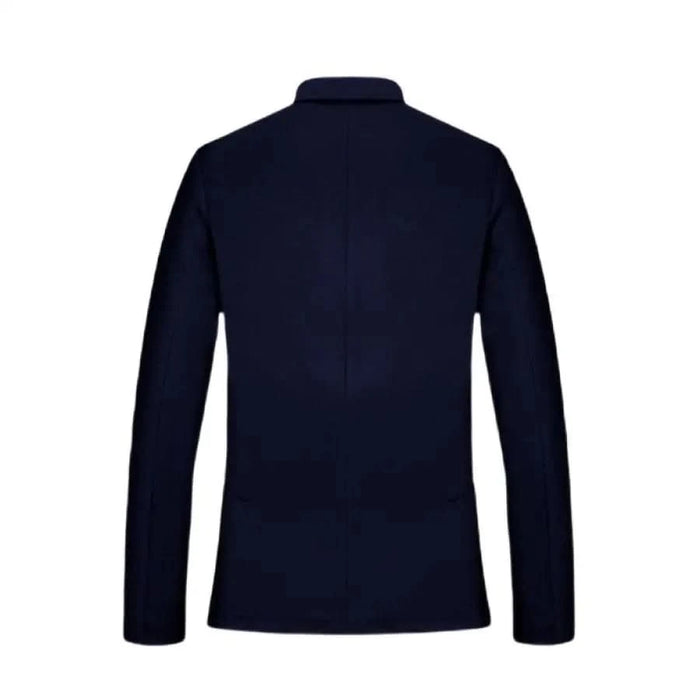 Navy blue long-sleeved collared shirt jacket from Armani Exchange Men Blazer