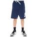 Navy Blue Nike Men Shorts with White Drawstring and Logo