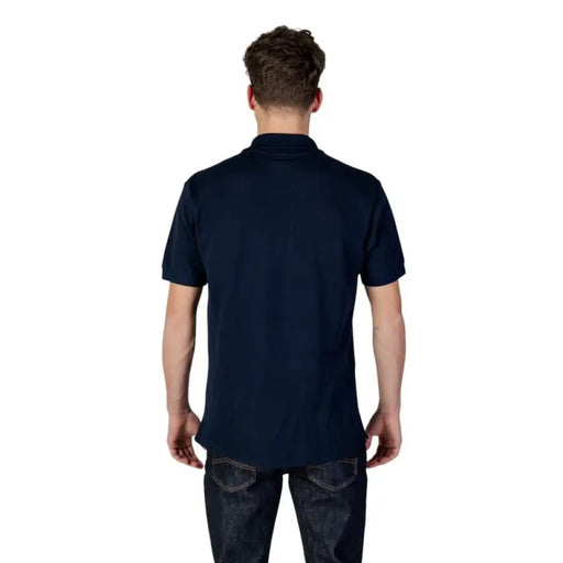 Navy blue Lacoste Men’s Polo Shirt showcasing classic style and luxury comfort