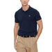 Navy blue polo shirt with small logo for Tommy Hilfiger Jeans Men Polo collection