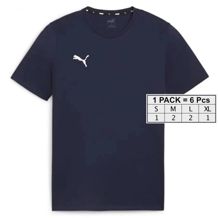 Navy blue Puma Men T-Shirt with a small white logo on the chest