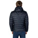 Navy blue quilted puffer jacket back view from Napapijri Men Jacket collection