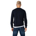 Navy blue sweater over white undershirt from Armani Exchange Men Knitwear collection