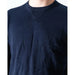 Navy blue Armani Exchange men’s sweater with embossed circular logo design