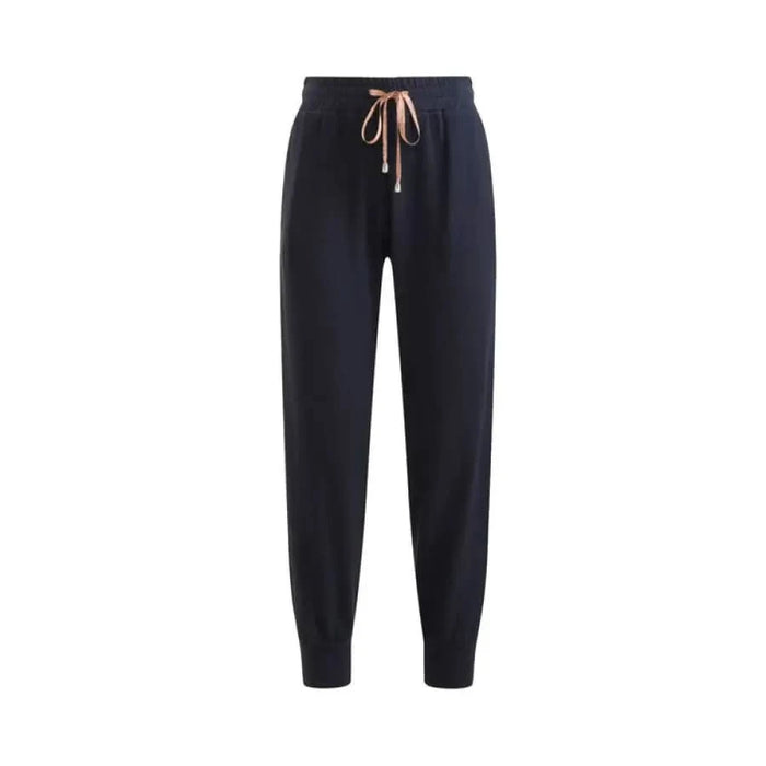 Navy blue sweatpants with drawstring waist - Alviero Martini Prima Classe Women Trousers