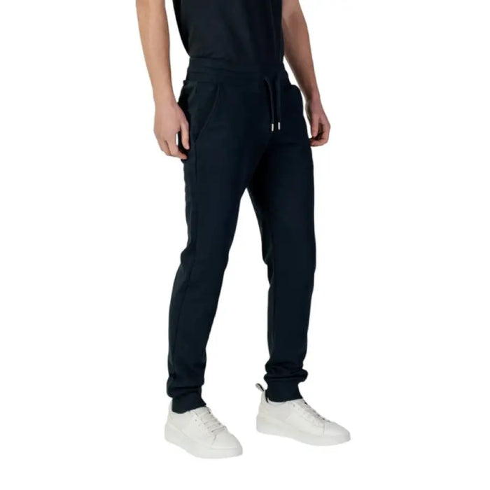 Navy blue drawstring sweatpants from Colmar Originals for men, stylish and comfortable