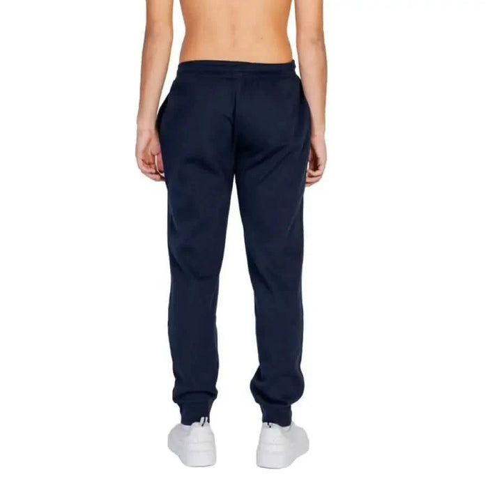 Navy blue Emporio Armani Underwear joggers worn by a model showcasing comfort and style