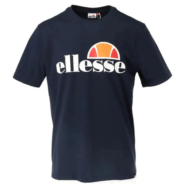 Navy blue Ellesse Men T-Shirt with Ellesse logo and brand name printed on the front