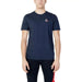 Le Coq Sportif Men T-Shirt, navy blue with small chest logo