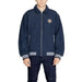 Navy blue varsity jacket with striped ribbing and embroidered crest by Tommy Hilfiger Jeans