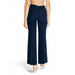 Navy blue wide-leg high waist dress pants from Rinascimento Women Trousers collection