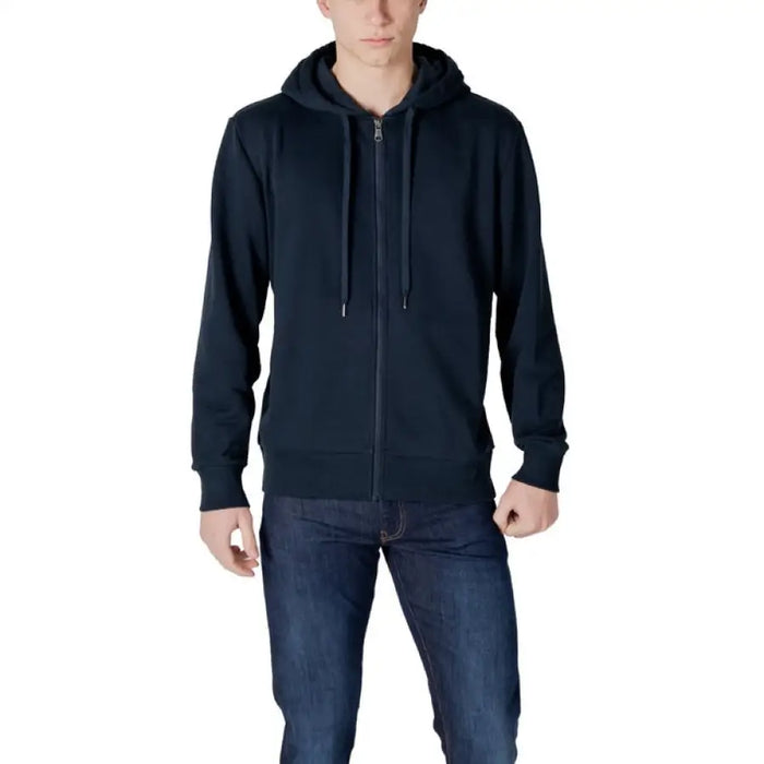 Navy blue zip-up hoodie from Colmar Originals Men’s Blue Zip Hooded Sweatshirt