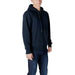 Navy hooded zip-up sweatshirt from Colmar Originals for men, offering comfort and style