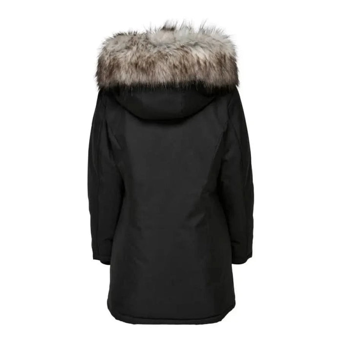 Urban style: Only - Only Women Jacket with North Parka and Faux Fur Hood