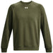 Olive green Under Armour crewneck sweatshirt with raglan sleeves for men