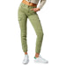 Olive green cargo jogger pants with pockets and elasticated ankles by Only Women Trousers