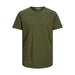 Olive green crew neck t-shirt from Jack & Jones Men T-Shirt collection