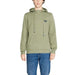 Olive green hooded sweatshirt with logo for Emporio Armani Underwear Men collection