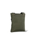 Olive green Calvin Klein men’s messenger bag with shoulder strap and flat design