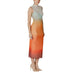 Ombre sleeveless midi dress by Desigual in vibrant orange for women’s fashion