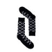 Men’s Emporio Armani black socks with white geometric patterns