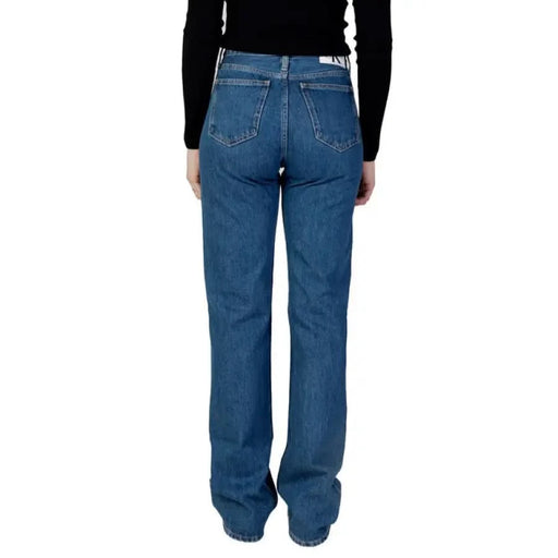 Calvin Klein Women’s Blue Denim Jeans - Back View