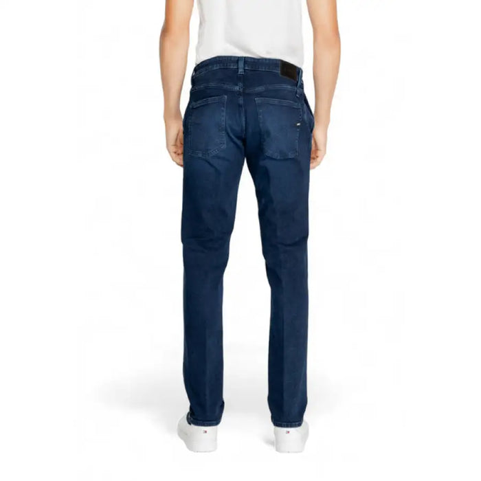 Dark blue denim jeans from the back, part of Gas Men Jeans collection