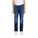 Dark blue straight-leg denim jeans by Jeckerson, part of the Jeckerson Men Trousers collection