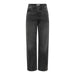 Dark gray high-waist wide-leg jeans for women - Only Women Jeans