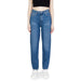 High-waisted blue straight leg jeans from Calvin Klein Jeans for women