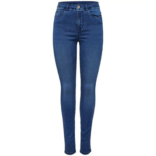 Pair of high-waisted skinny blue jeans from Only - Only Women Jeans collection