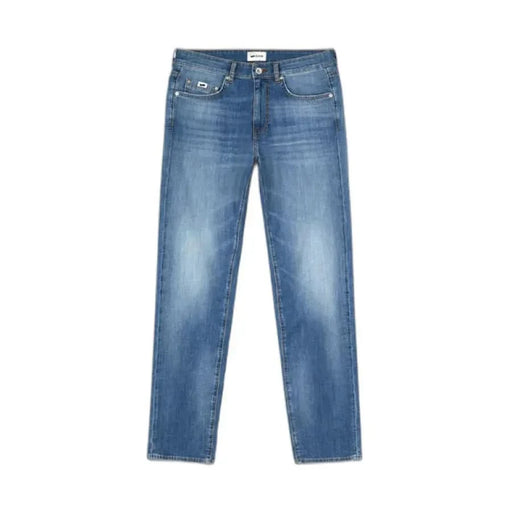 Light blue straight-leg denim jeans from Gas for men, perfect for casual wear