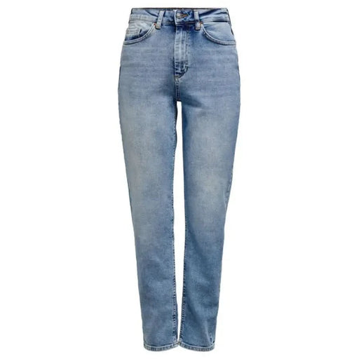 Only Women Jeans - Light Blue Denim Straight Leg Cut