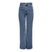 Light blue straight-leg denim jeans by Only for women