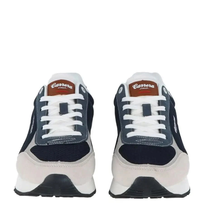 Carrera men sneakers with white sole and navy blue mesh - Carrera Carrera footwear.