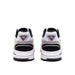 Rear view of Diadora Men Sneakers in white, black, and purple athletic design