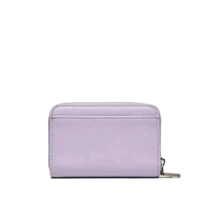 Calvin Klein Jeans Women Wallet - Pale Lavender Leather Wallet with Zipper Closure