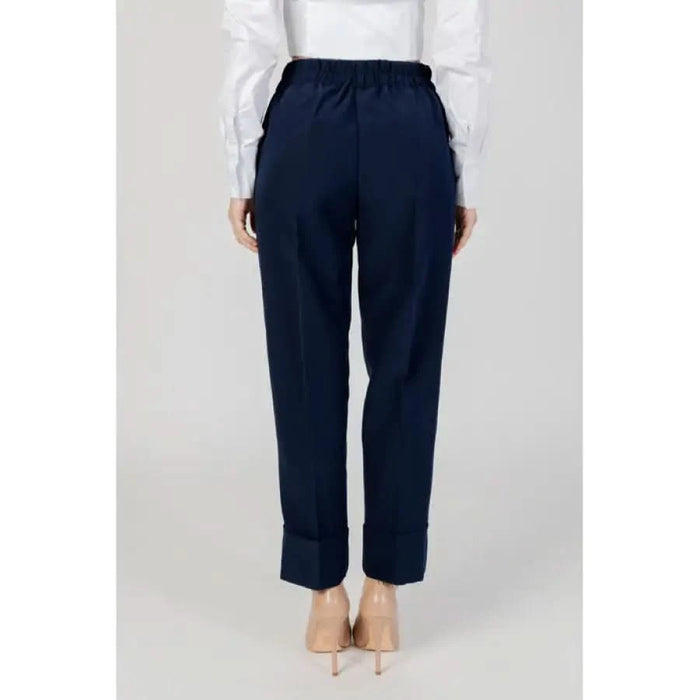 Sandro Ferrone women trousers in navy - Ferrone Sandro Ferrone fashion