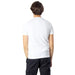 Calvin Klein Jeans - Men T-Shirt, Back View; White Shirt, Dark Cargo Pants