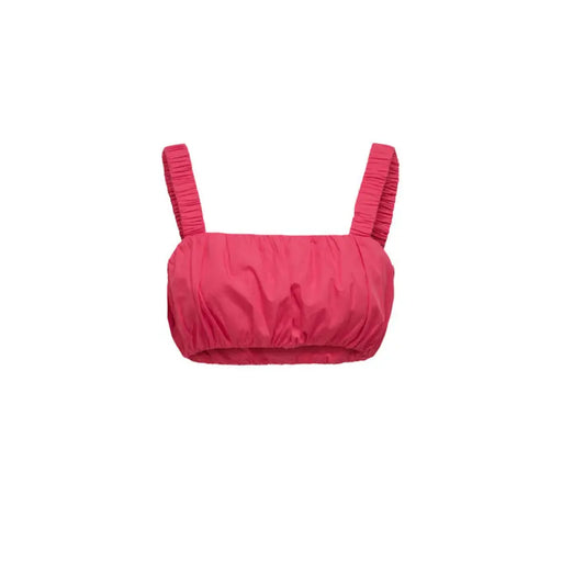 Pink bikini top with wide shoulder straps from Only Women, perfect for summer styles