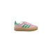 Pink and green Adidas Gazelle Bold sneaker for women in stylish leather design