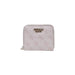 Pink Guess wallet featuring monogram pattern and zipper closure. Perfect for women