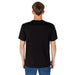 Plain black Tommy Hilfiger Jeans Men T-Shirt worn by a person, viewed from behind