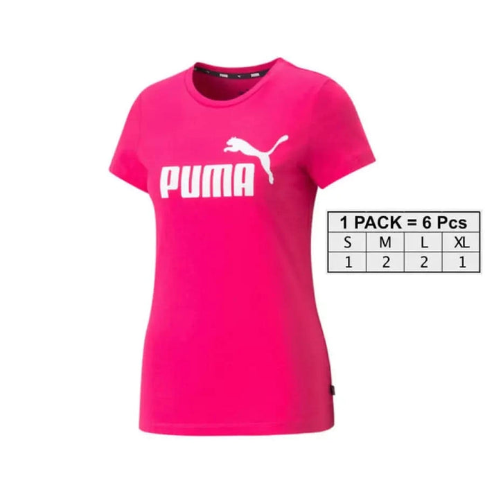 Puma - Women T-Shirt - fuchsia / PACK - Clothing T-shirts