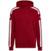 Red Adidas Men Sweatshirt with white stripes on the sleeves for stylish apparel & accessories