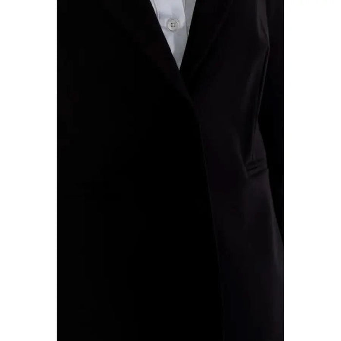 Sandro Ferrone black wool blazer for women, elegant design - Image 3